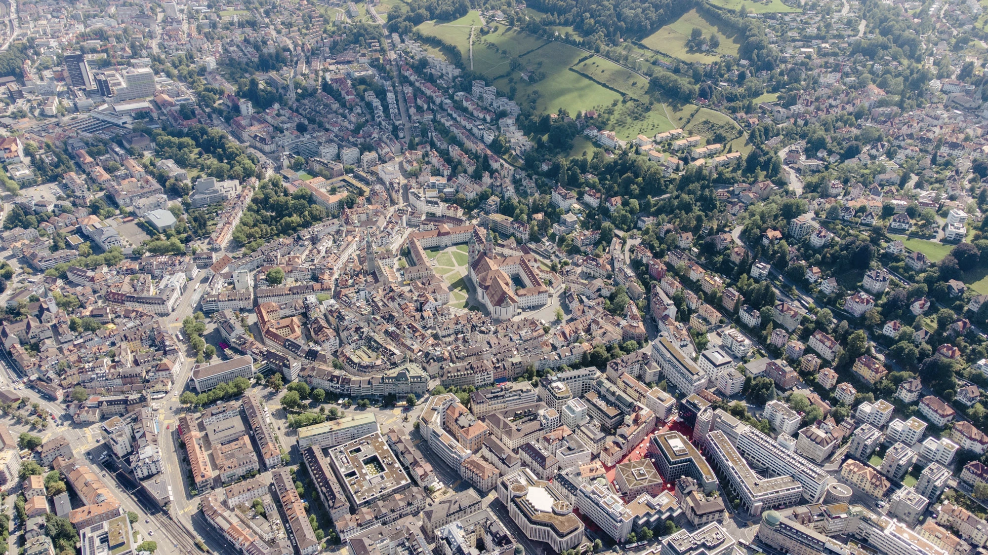 Drohnenbild St. Gallen von Ivan Louis auf Unsplash